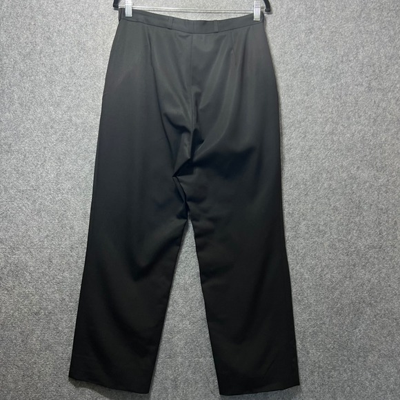 Vintage Giorgio Sant'Angelo‎ Wool Trousers Sz 14 Black Pleated Pants Yugoslavia - Picture 10 of 10